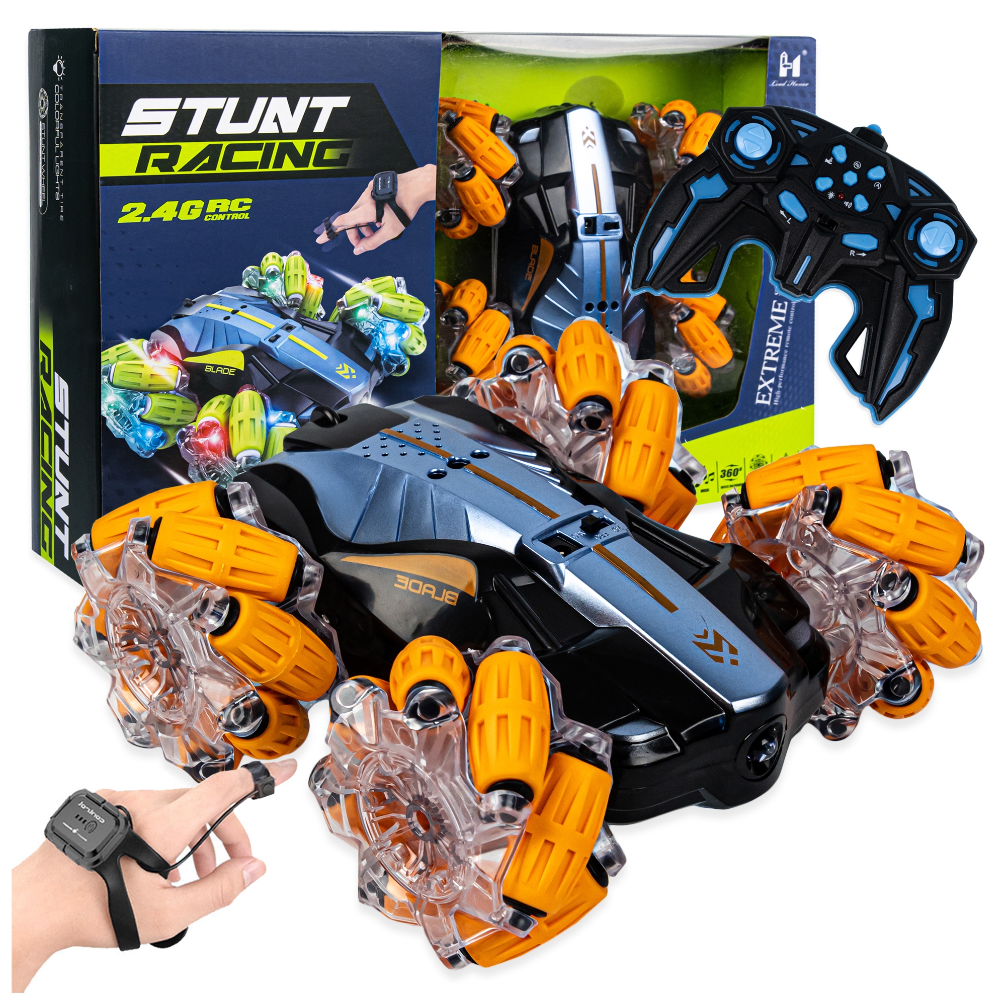 

Samochód Twister Led Sterowany Gestem Ręki Pilot