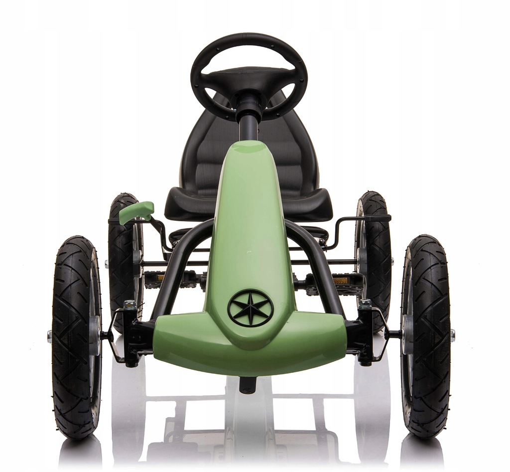 GOKART NA PEDAŁY DUŻY KOŁA POMPOWANE DLA DZIECI HAMULEC SUPER PREZENT ZIELO Marka COIL