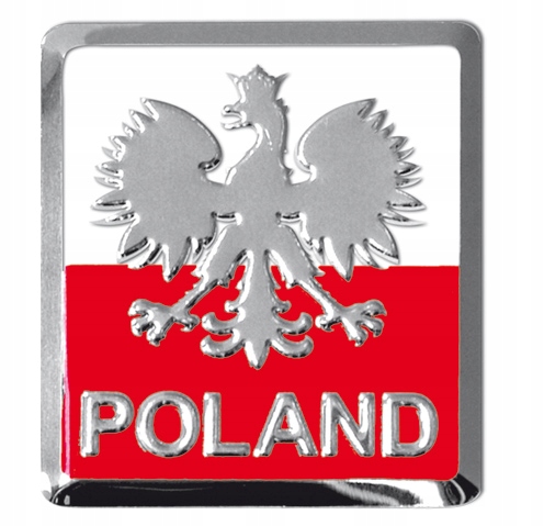 Naklejka Nalepka Emblemat 3D Na Samochód Polska Godło Avisa