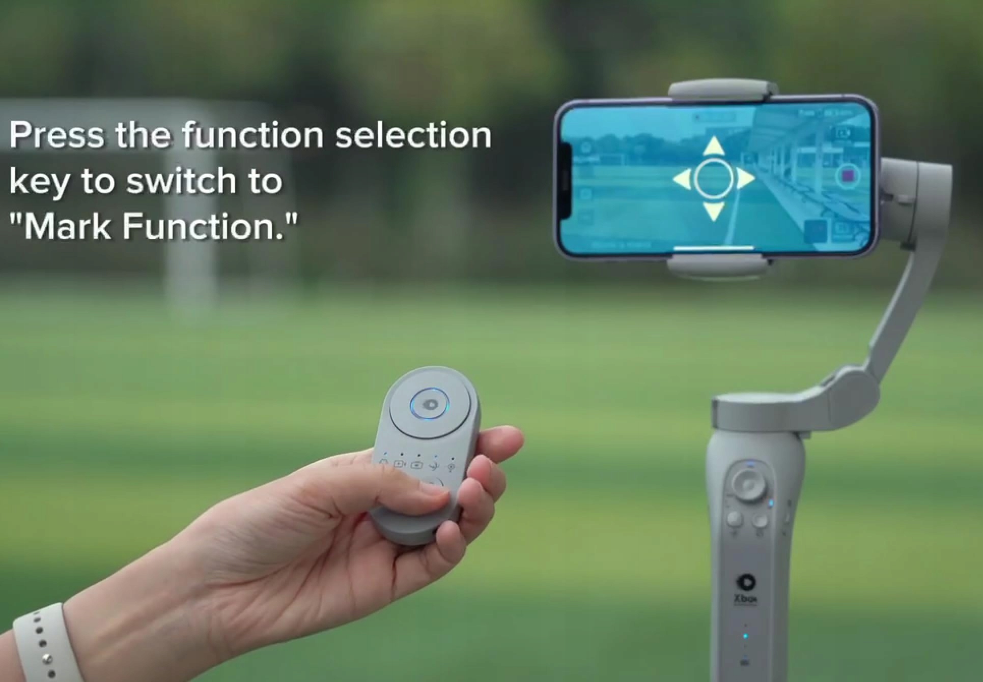 XBOTGO Pilot Zdalny Sportowy Gimbal Bluetooth Zasięg 15m Cztery Tryby — miniatura 5