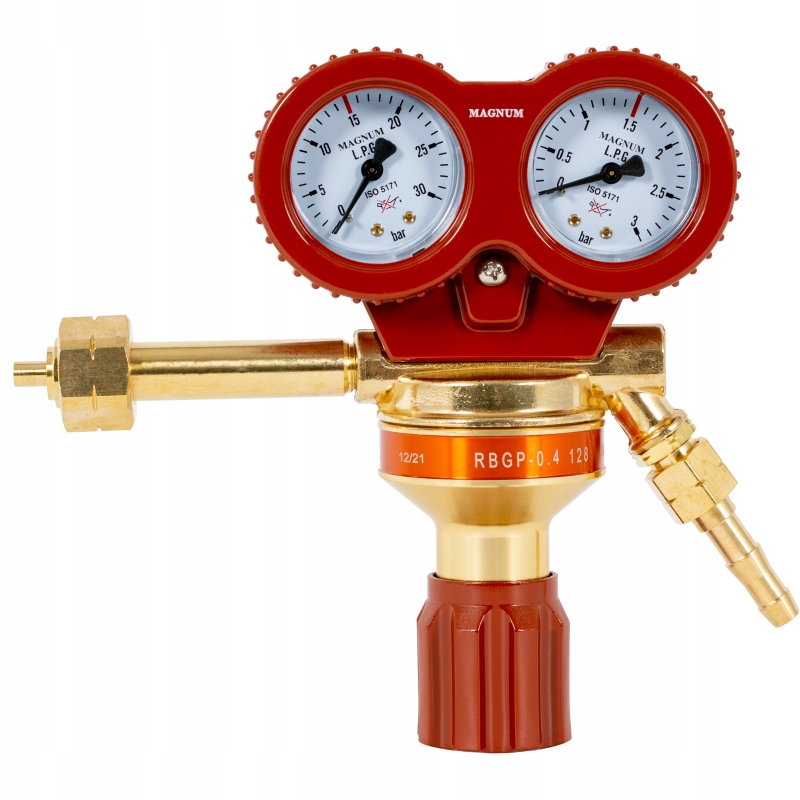 Reduktor do propanu butanu Lpg z zaworem bezpieczeństwa Magnum