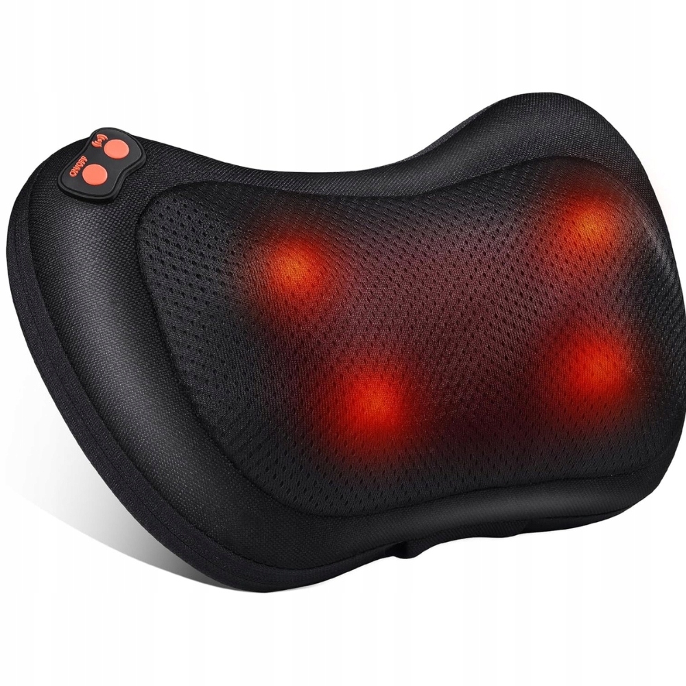 Masażer Shiatsu z 4 Głowicami Poduszka do Masażu Karku Ramion i Pleców