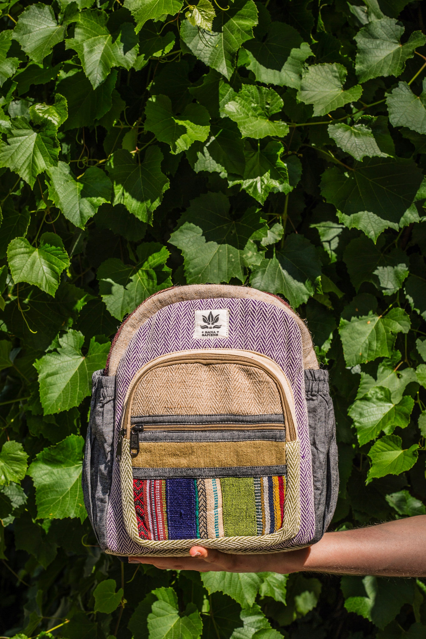 Barevný batoh Himalayan Hemp Hippie etno boho z Nepálu