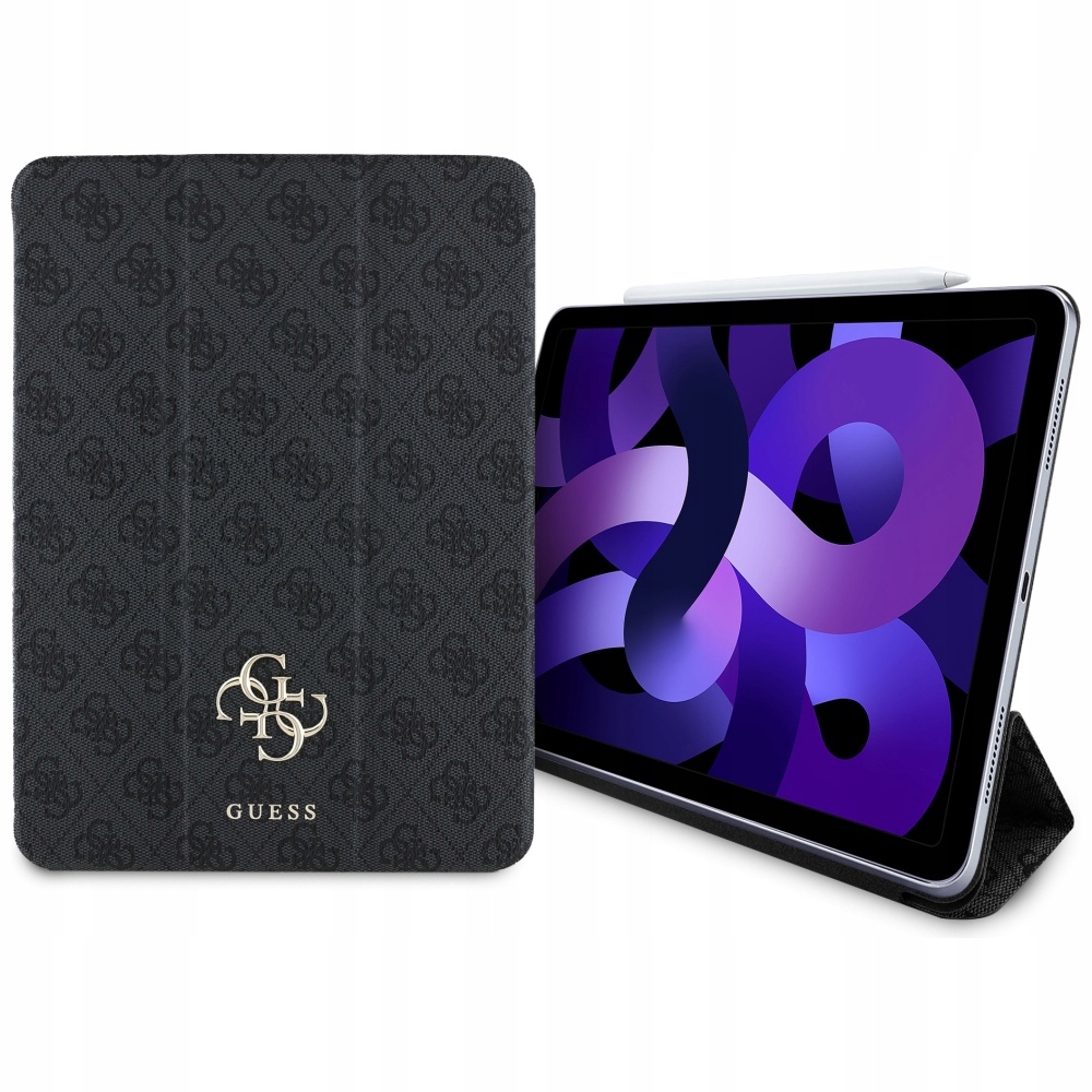 Pouzdro Guess pro Apple iPad Air 11" 2024 černé Magnetic 4G Big Logo
