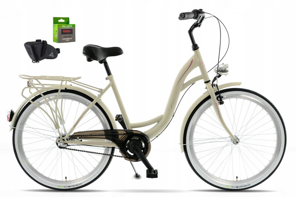 Rower 26 Kands S-comfort Velo Torpedo 18" Beżowy Mat 1 bieg