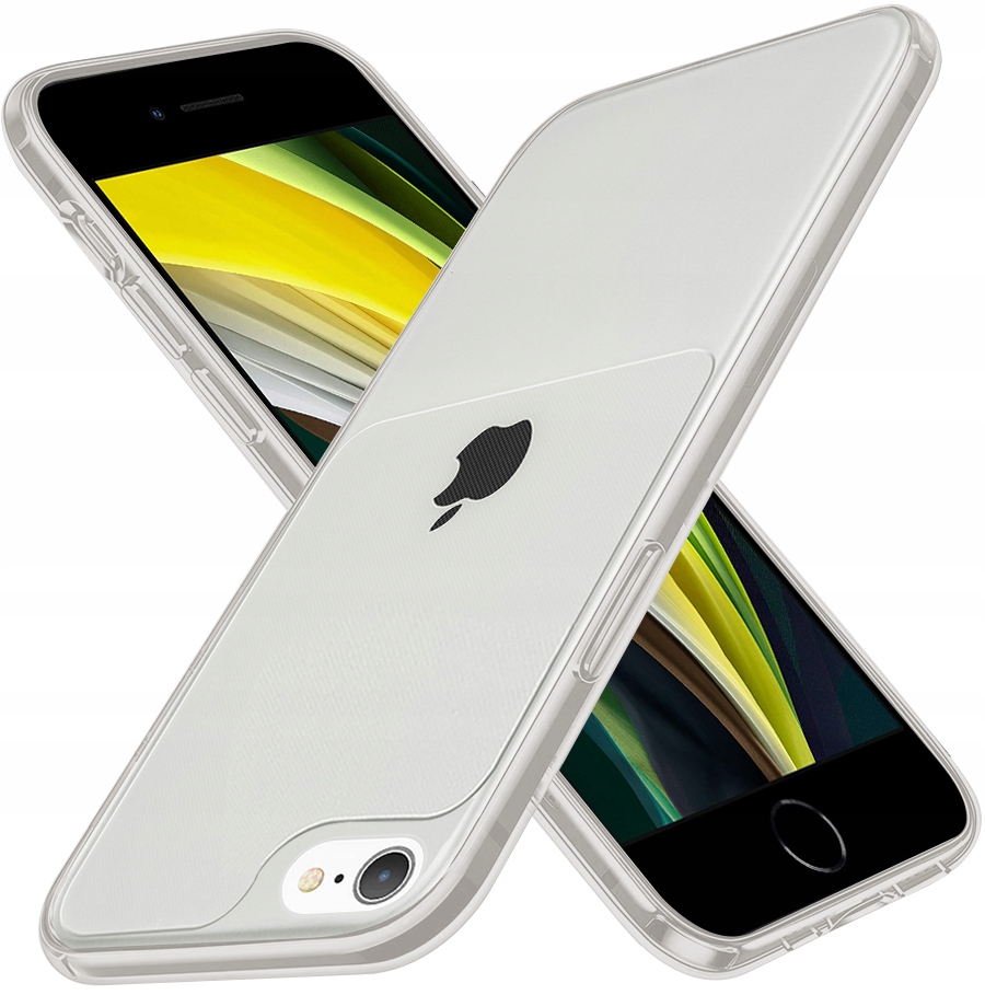 Etui do iPhone 7 8 SE 2020 Case Silikon Guma SZKŁO