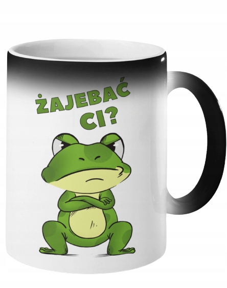 

Kubek Magiczny Śmieszna Żaba Żajebać CI