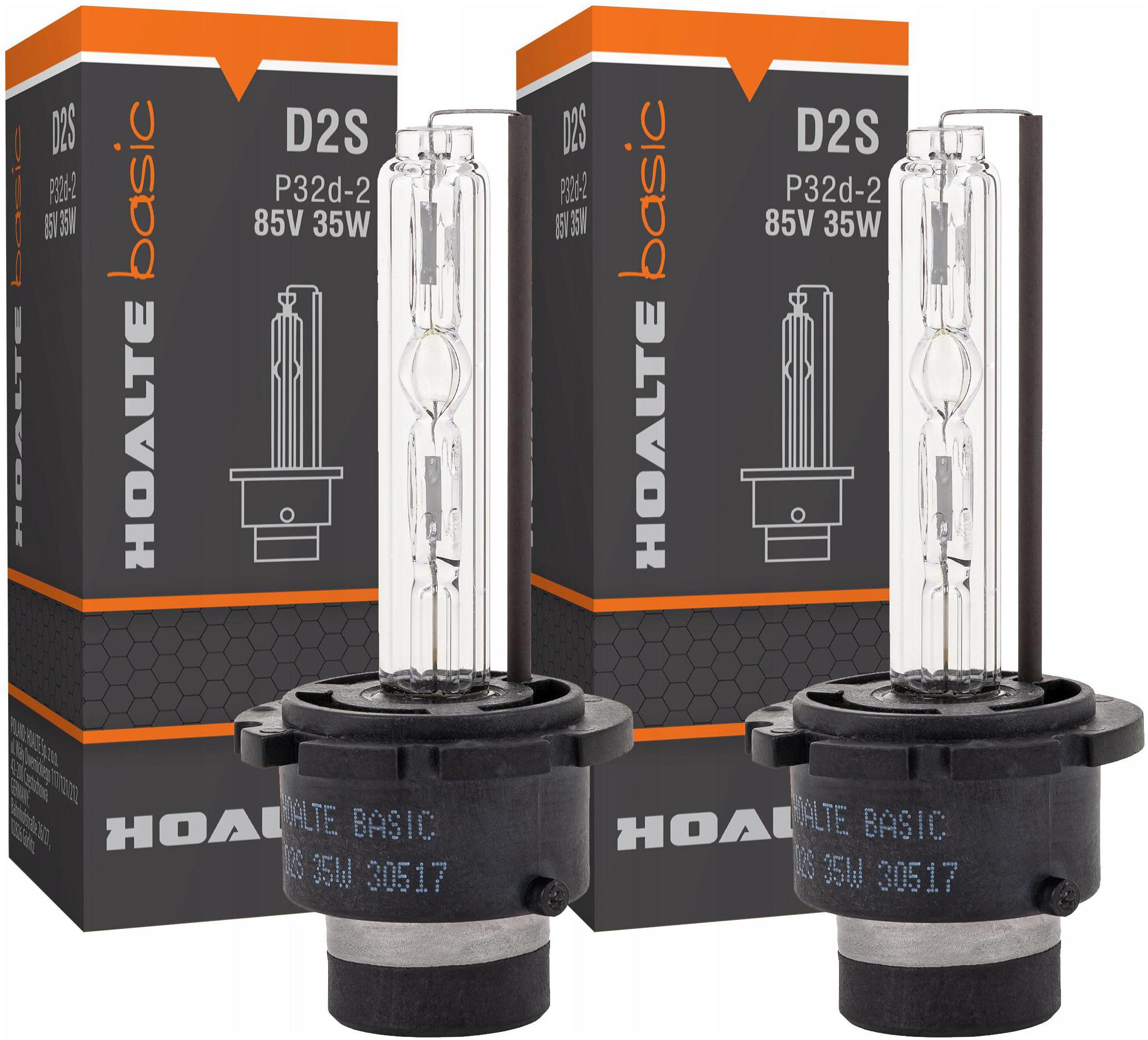 2x Żarówka Żarnik Xenon Ksenon D2S 5000K 35W 85V Hoalte Homologacja Komplet