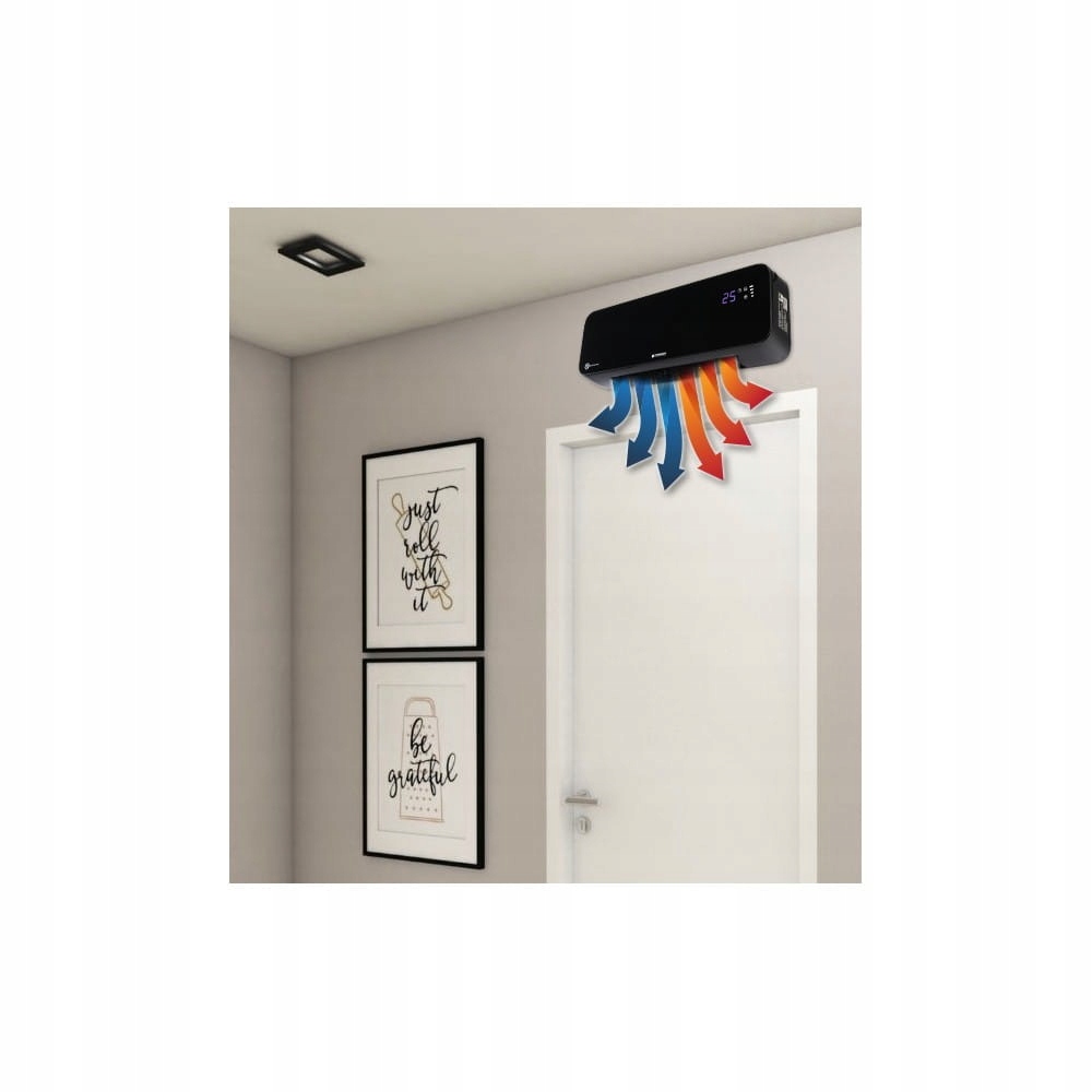 PERDEA DE AER INCALZITOR CERAMICA 2000W VENTILATOR LA DISTANTA INCALZITOR LCD Inaltime maxima de instalare 2 m