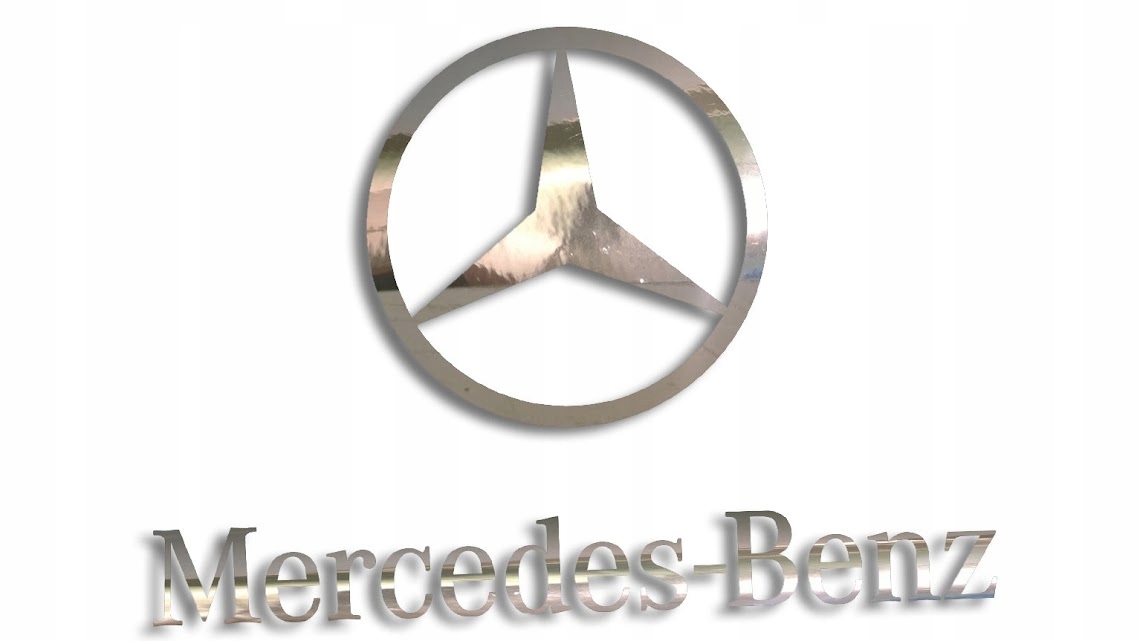 

Wycinana naklejka Mercedes chrom