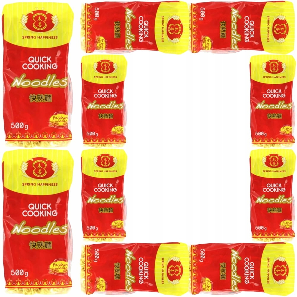 10x Makaron Błyskawiczny Instant Do WOKa Stir Fry Cooking Noodles 500g