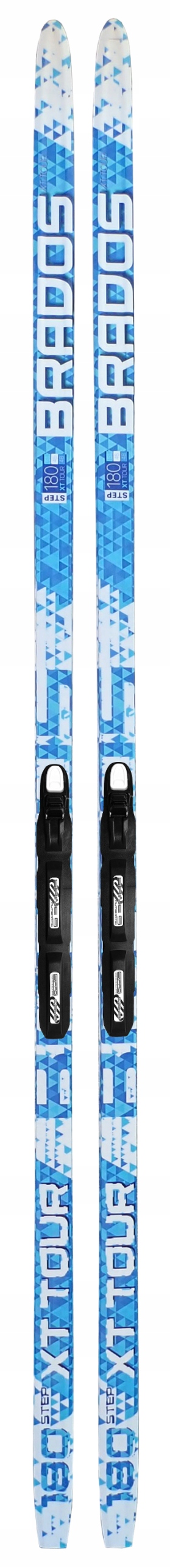 Běžecké lyže Brados 150 cm s vázáním Sns hladké