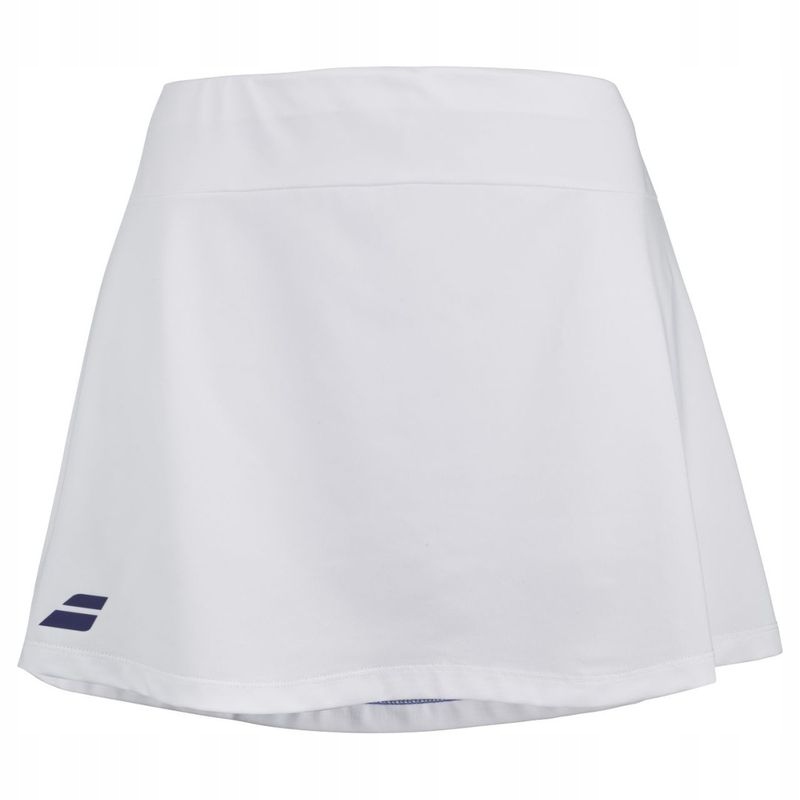 SPÓDNICZKA TENISOWA DZIEWCZĘCA BABOLAT PLAY SKIRT GIRL WHITE/WHITE 164