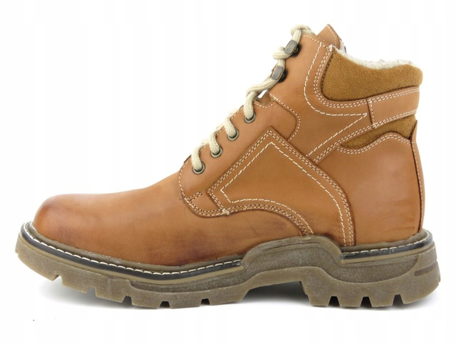 Buty męskie zimowe Helios ciepłe trapery brąz r.41 Kod producenta 816