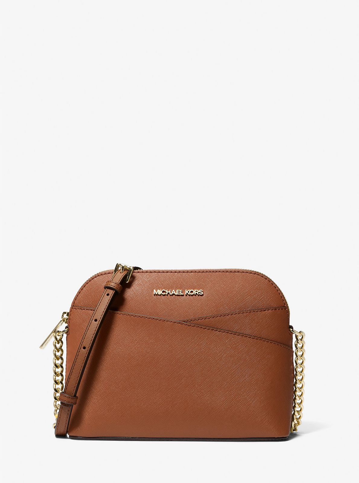 Michael Kors dámská hnědá kožená kabelka,crossbody dárkové balení Zdarma