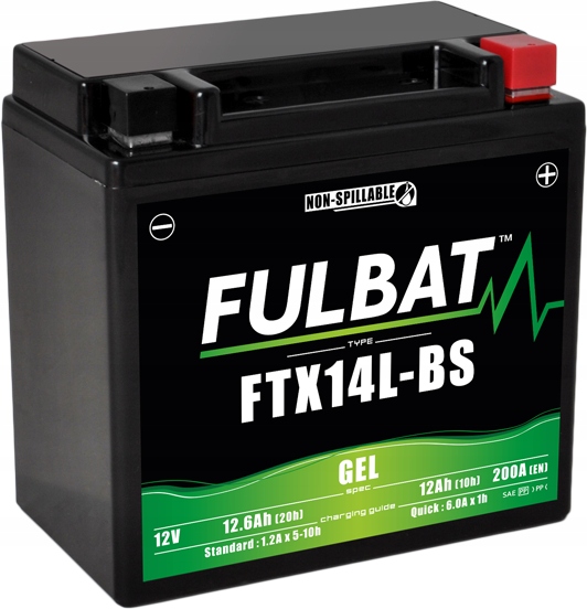 Batéria Fulbat Ful Gel FTX14L-BS YTX14L-BS (gélový, bezúdržbový)