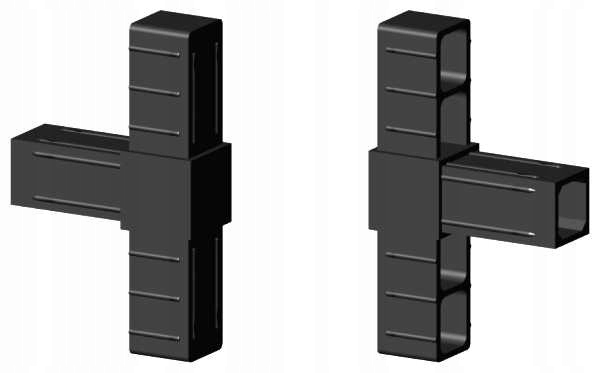 

Łącznik plastikowy 25x25x2 , 2D3 V25 X2C