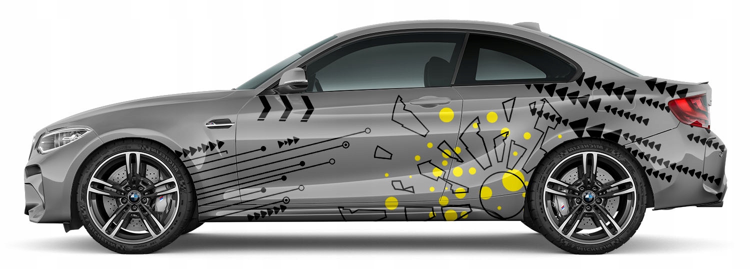 NAKLEJKI na Auto MOTYW PASKI STRZALKI 91x500cm Manufacturer MGDesign