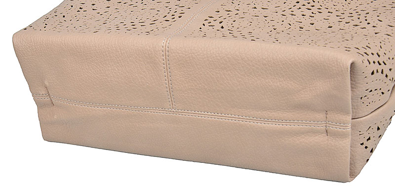 ANDREA MASSI TOREBKA damska pojemna worek A4 2w1PASEK DESIGN AŻUROWY Wzór dominujący inny wzór