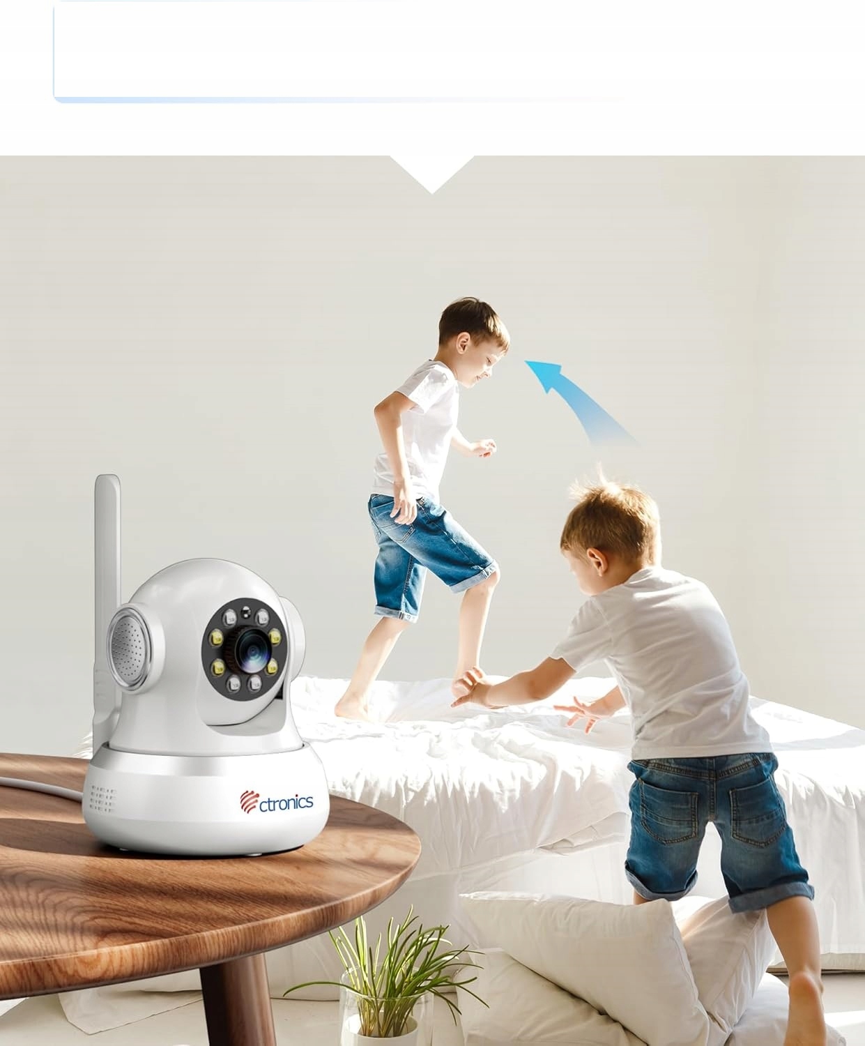 CTRONICS 4G LTE Kamera Wewnętrzna 360 PTZ Detekcja Ruchu SIM — miniatura 13