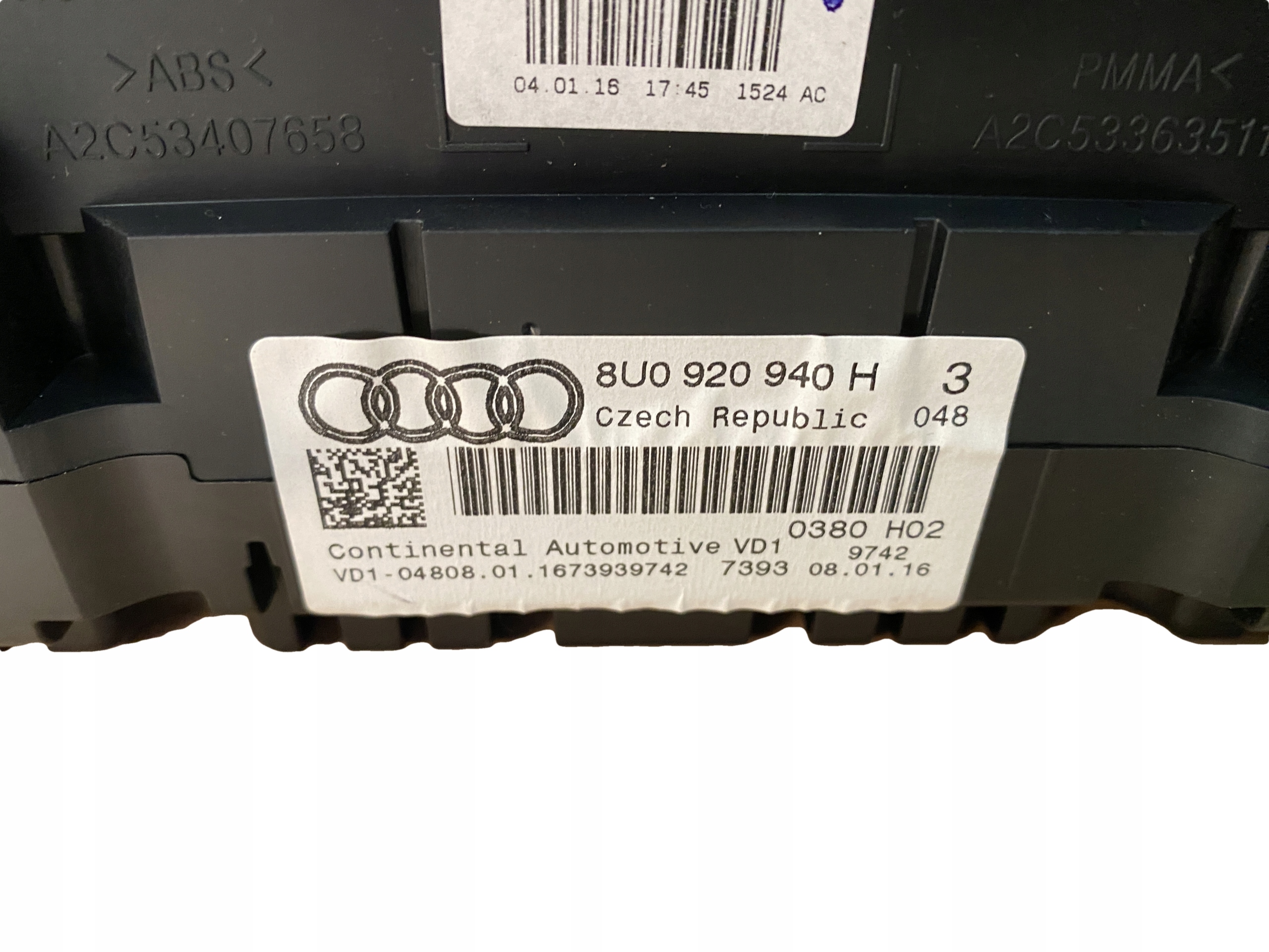 AUDI Q3 8U LIFT TDI dials dials 8U0920940H