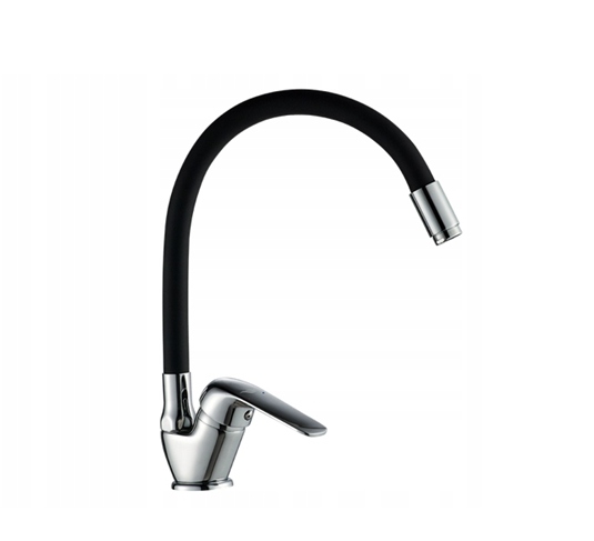 Kuchyňská stojánková baterie s flexibilním výtokem Kuchinox černá Elza