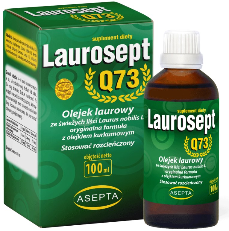 Laurosept Q73 olejek z liści laurowych z olejkiem kurkumowym stawy 100 ml