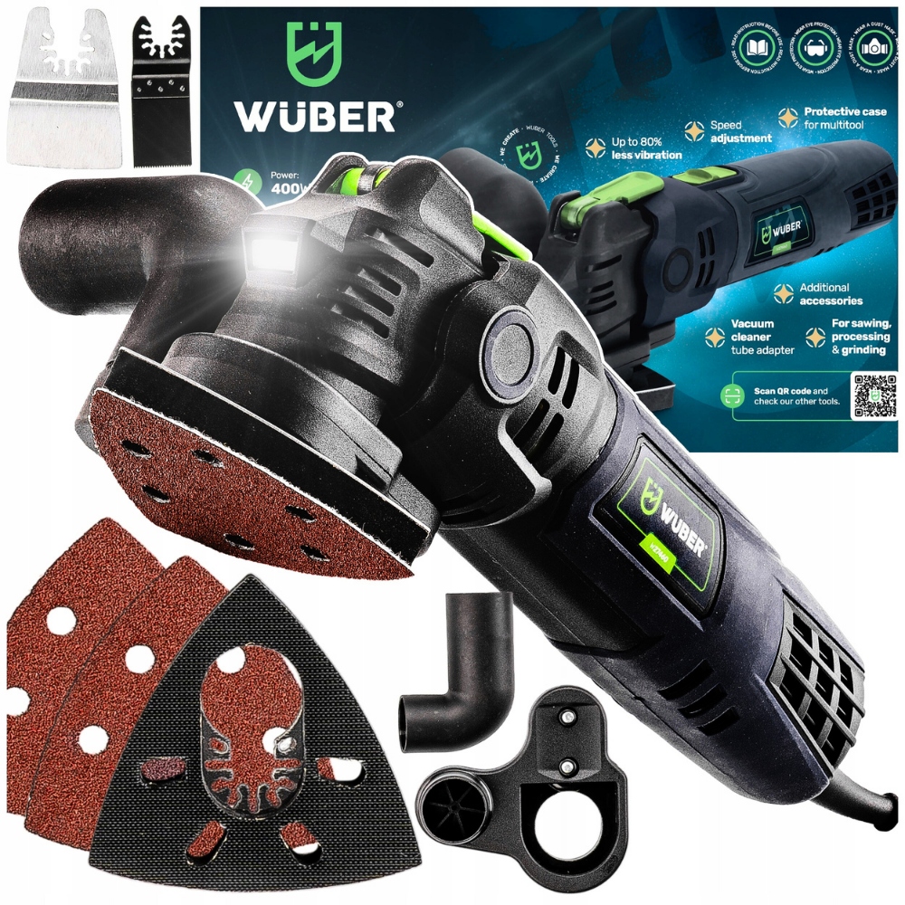 Multifunkční Oscilační Nástroj multitool Výkon 400W Sada