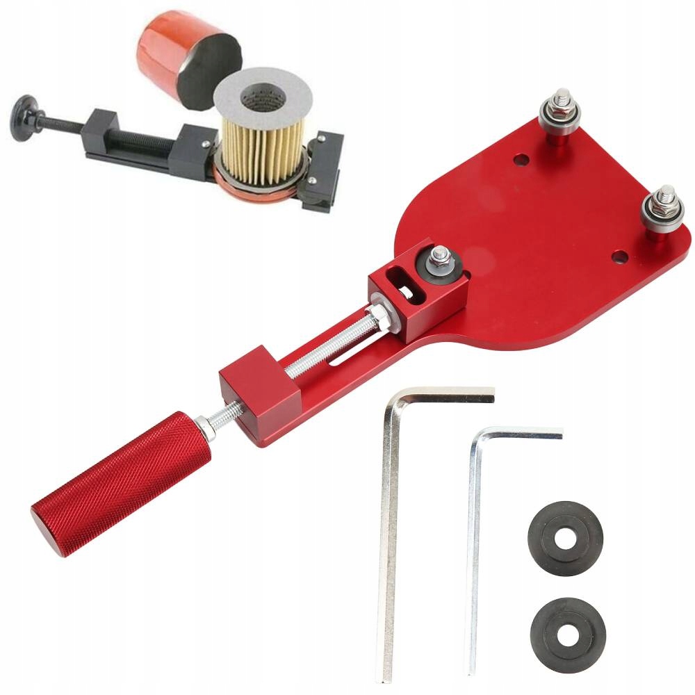 Řezačka Olejového Filtru 77750 Svorka Řezání Olejového Filtru 2-3/8" Až 5" Červená