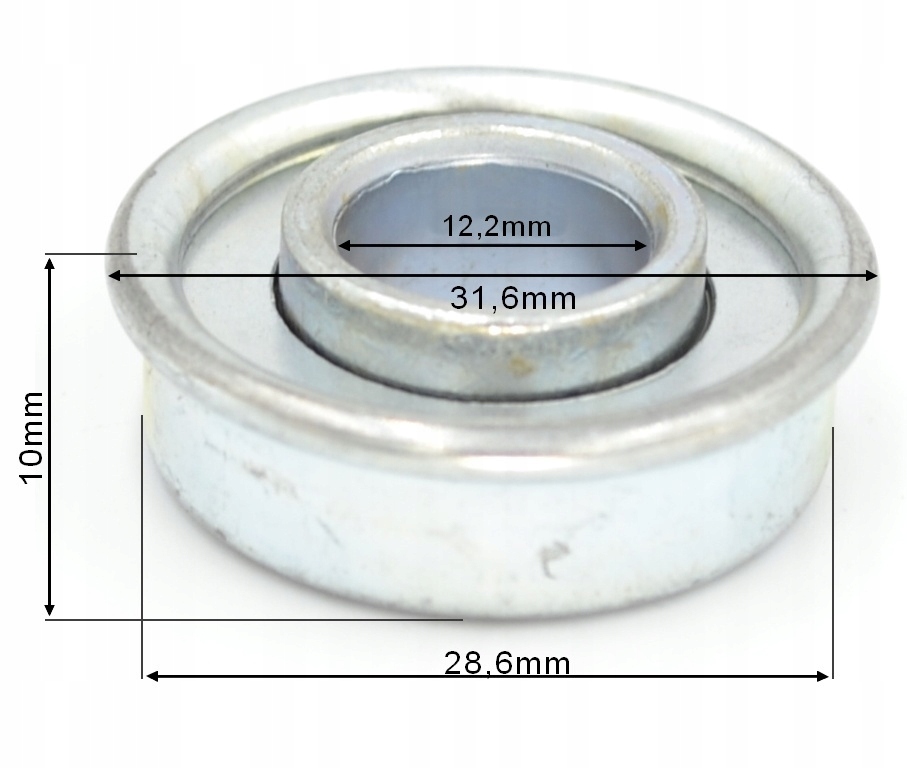 ŁOŻYSKO KOŁA KOSIARKI 12,2mm 28,6mm UNIWERSALNE Kod producenta GP 17-06034