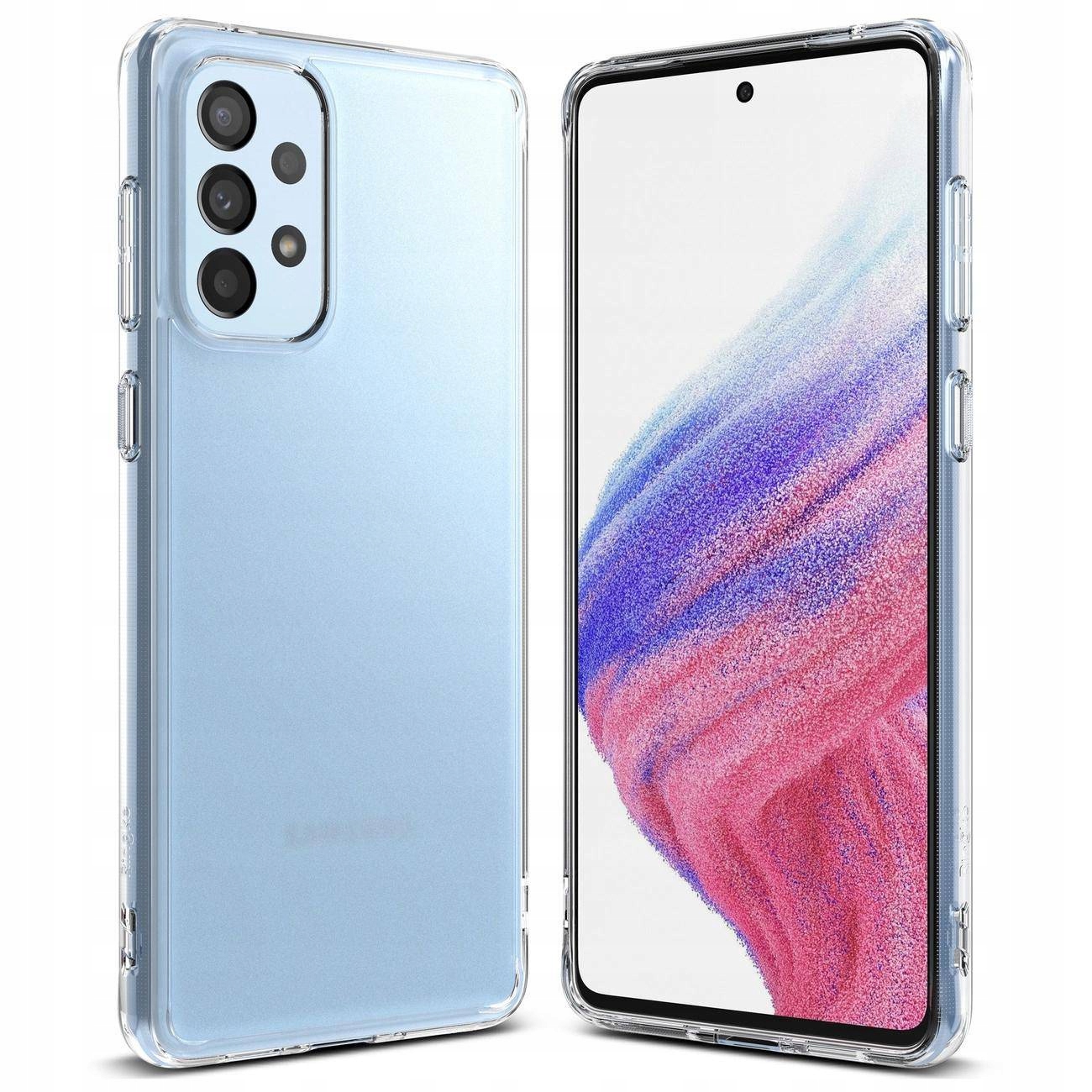 Etui Ringke Fusion z żelową ramką do Samsung Galaxy A73 półprzezroczysty
