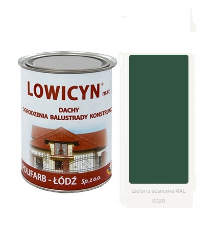 LOWICYN 5l dach ocynk ZIELONA SOSNOWA 6028