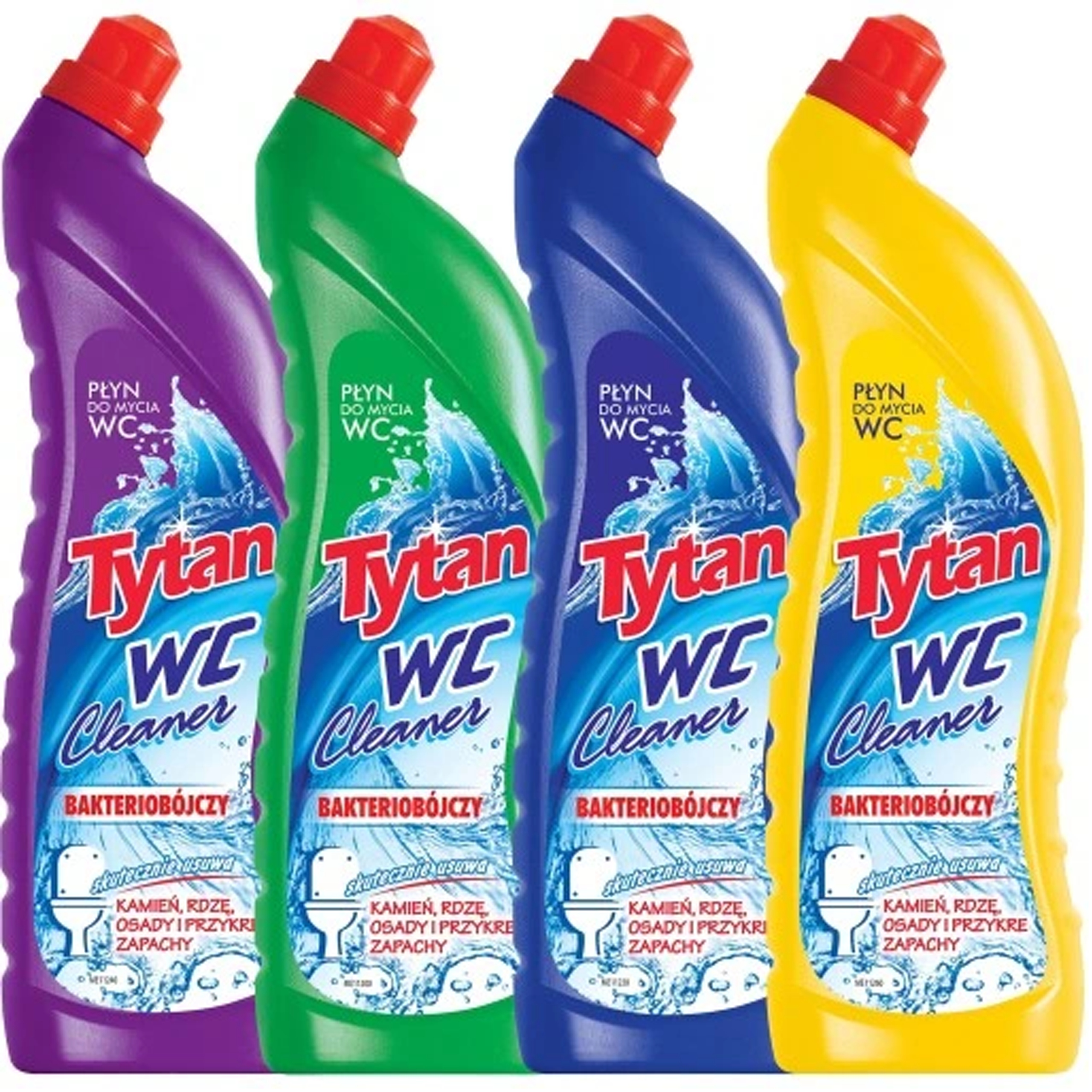 Levně Tytan Prostředek Na Mytí Wc Baktericidní MIX 4x1200 Ml