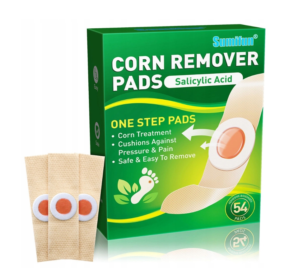 Náplast na odstraňování otisků nohou Náplasti Na Puchýře 54 ks