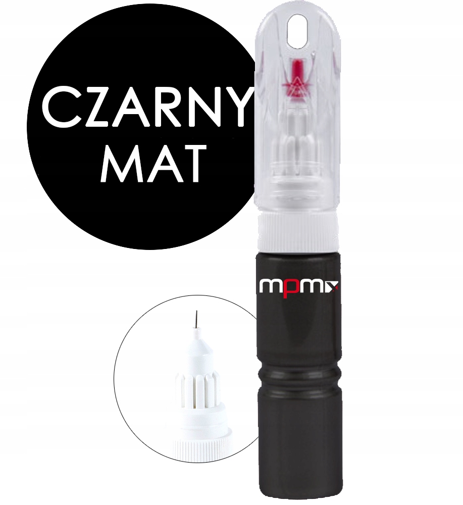 Mpmx lakier akrylowy zaprawka igła Czarny Mat 20ml