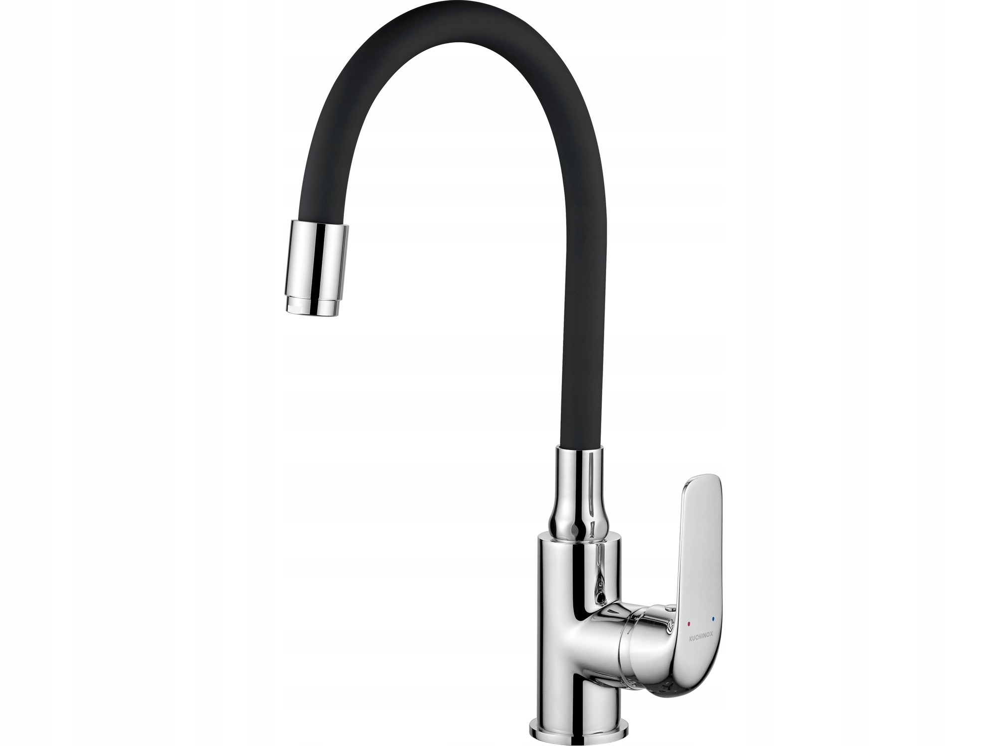 Stojanková Drezová Batéria Elza S Pružným Výtokom, Chróm/čierna