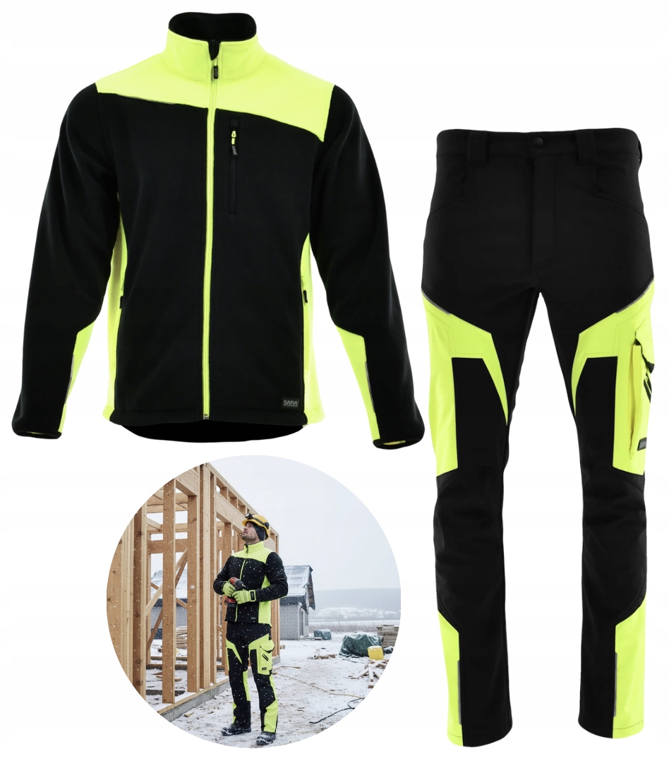 Pracovní Oblečení Teplé Zimní Kalhoty Sofsthell Elastické Fleece Neoflex