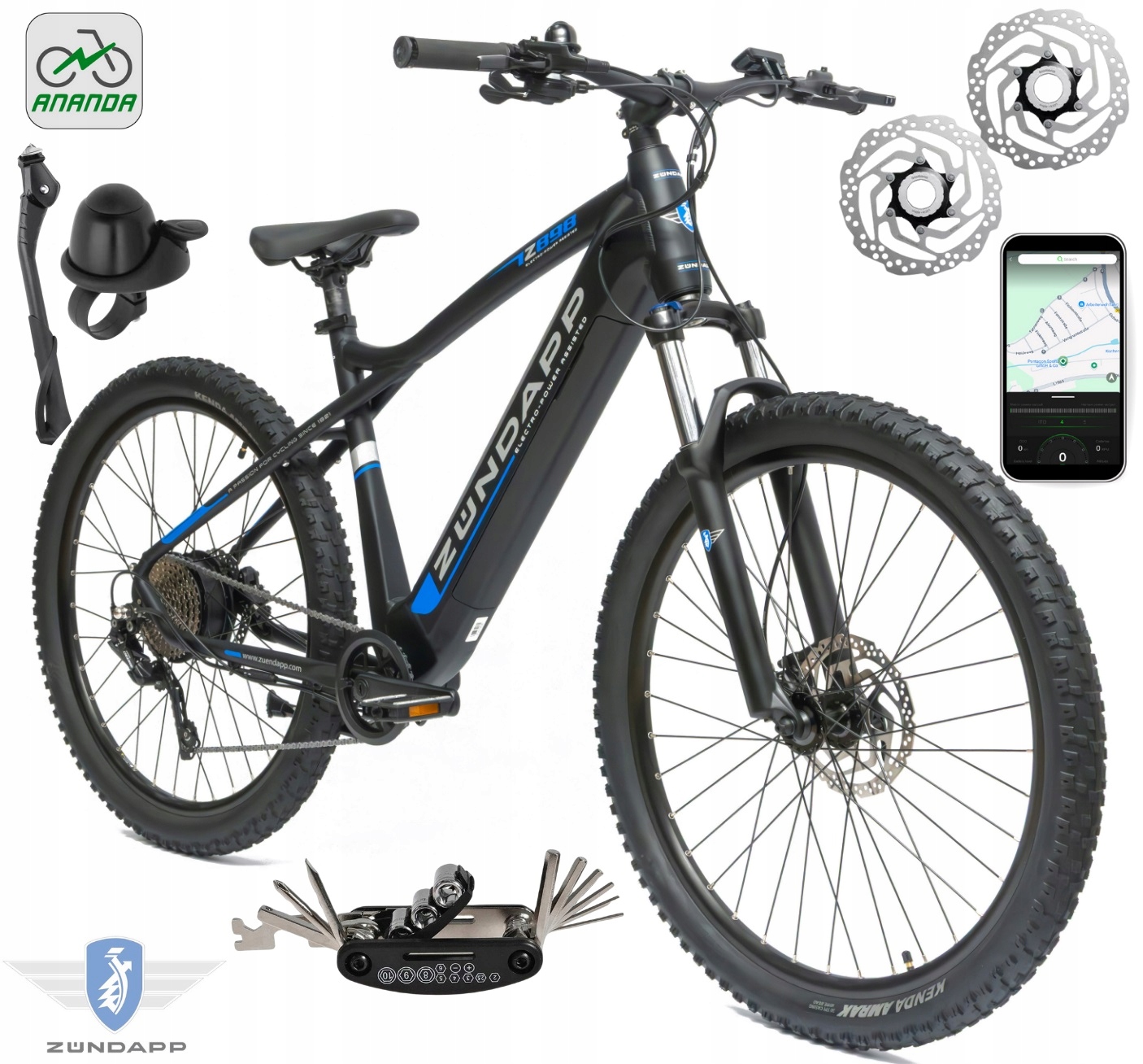Rower Elektryczny Męski Damski Górski 27,5" Mtb Shimano 2025 LCD Aplikacja