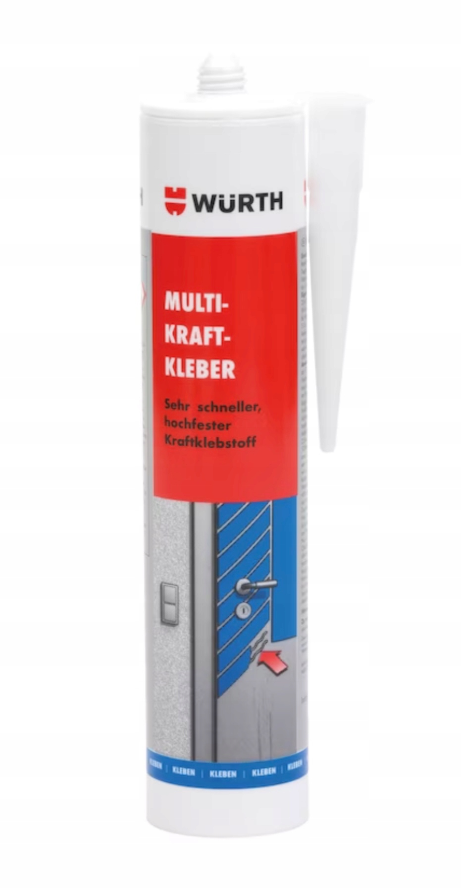 Klej Montażowy Uniwersalny Multikraft o Dużej Wytrzymałości 310ml Wurth