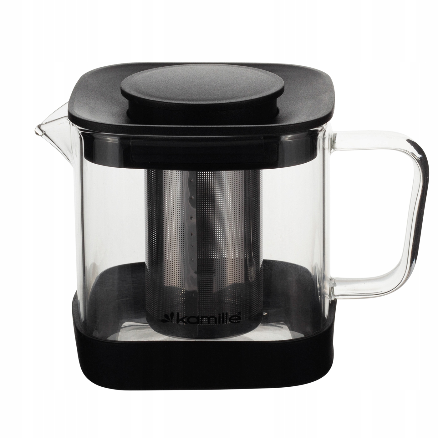 ZAPARZACZ 600 ml DZBANEK Szklany do HERBATY KAWY ZIÓŁ 0,6 L KAMILLE