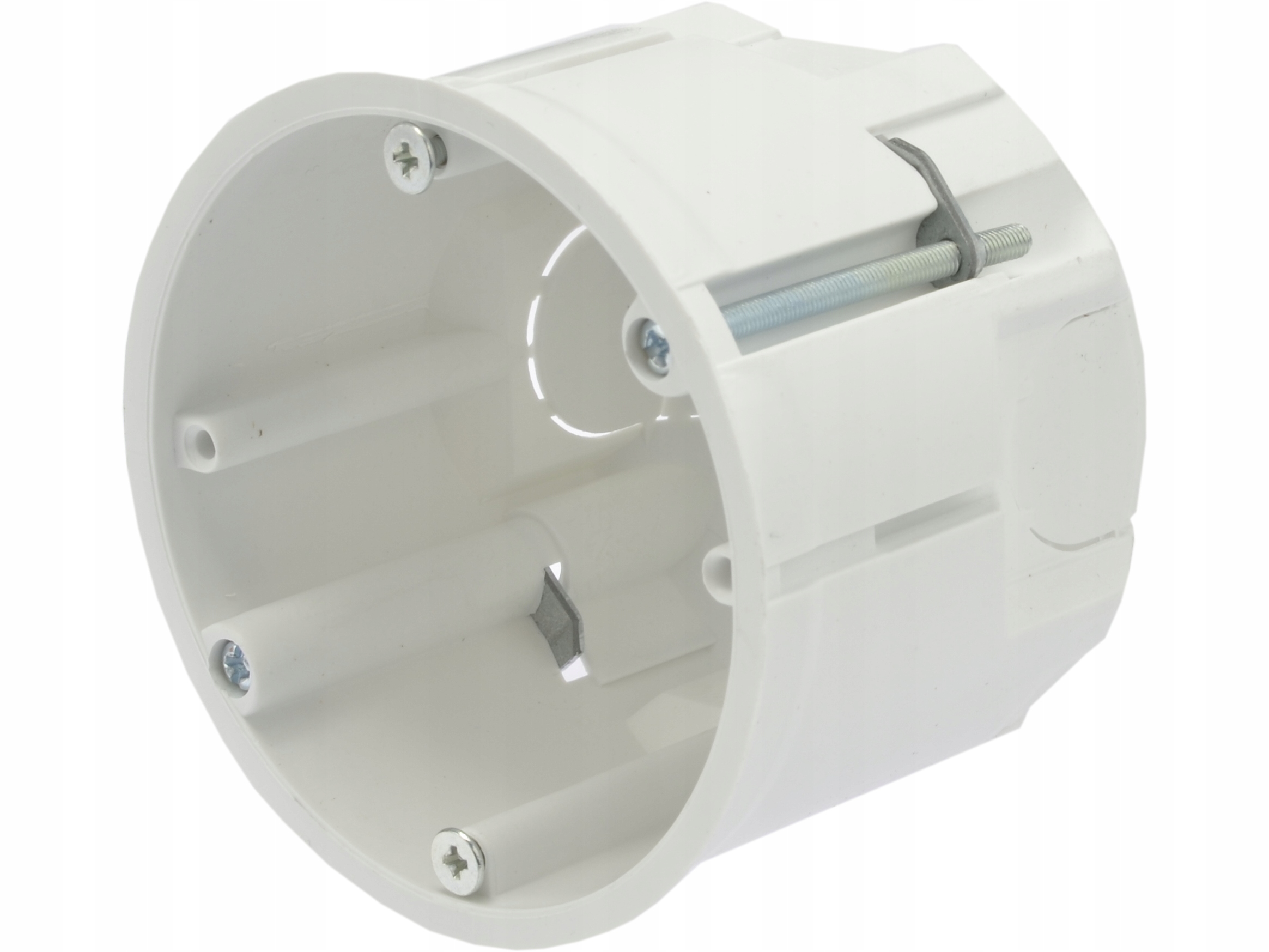 PUSZKA DO REGIPSU GŁĘBOKA PODTYNKOWA DO PŁYT PK60 WKRĘTY DO MONTAŻU BIAŁA