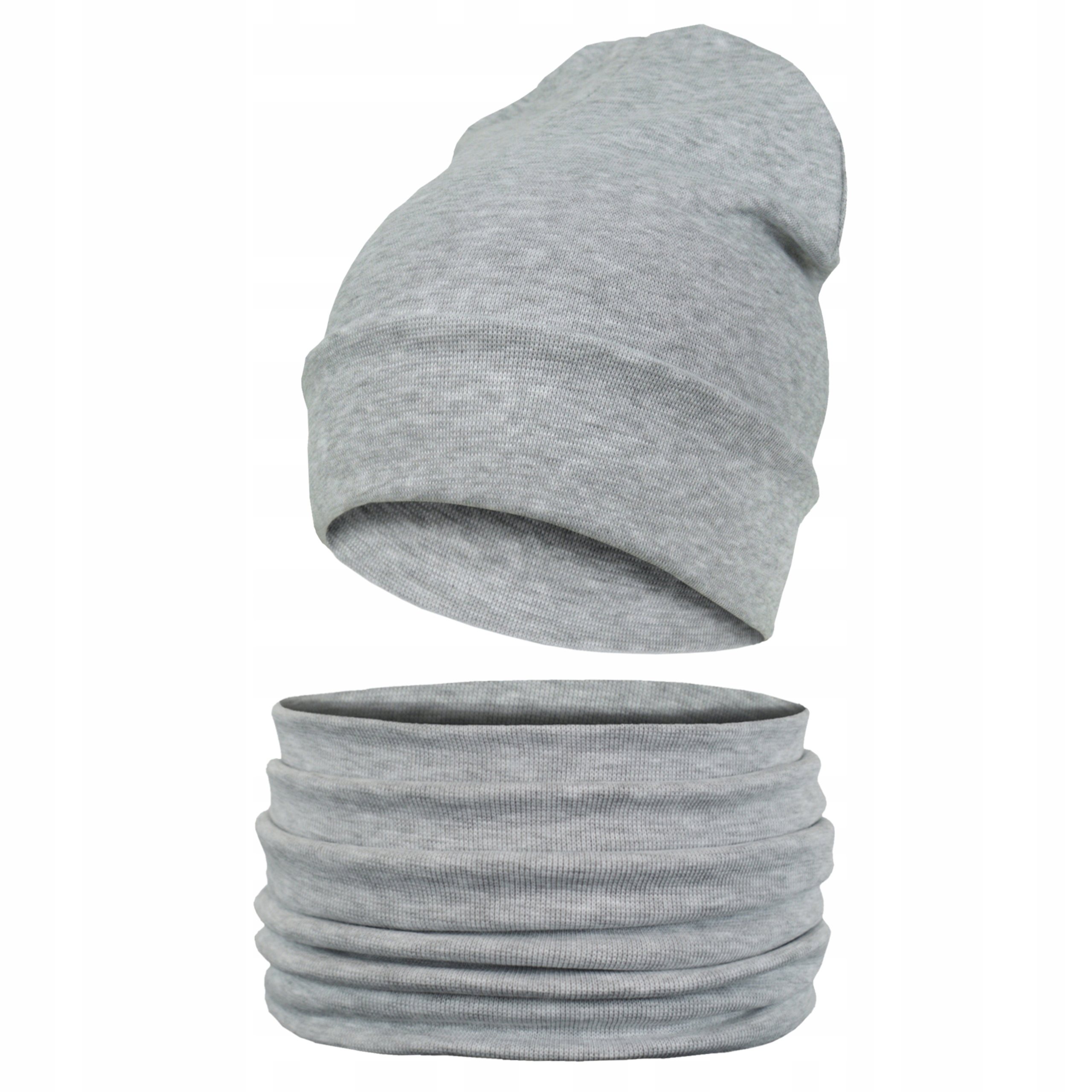 

Czapka i Komin A-r XL52-58 dwuwarstwowy Szary Jasn