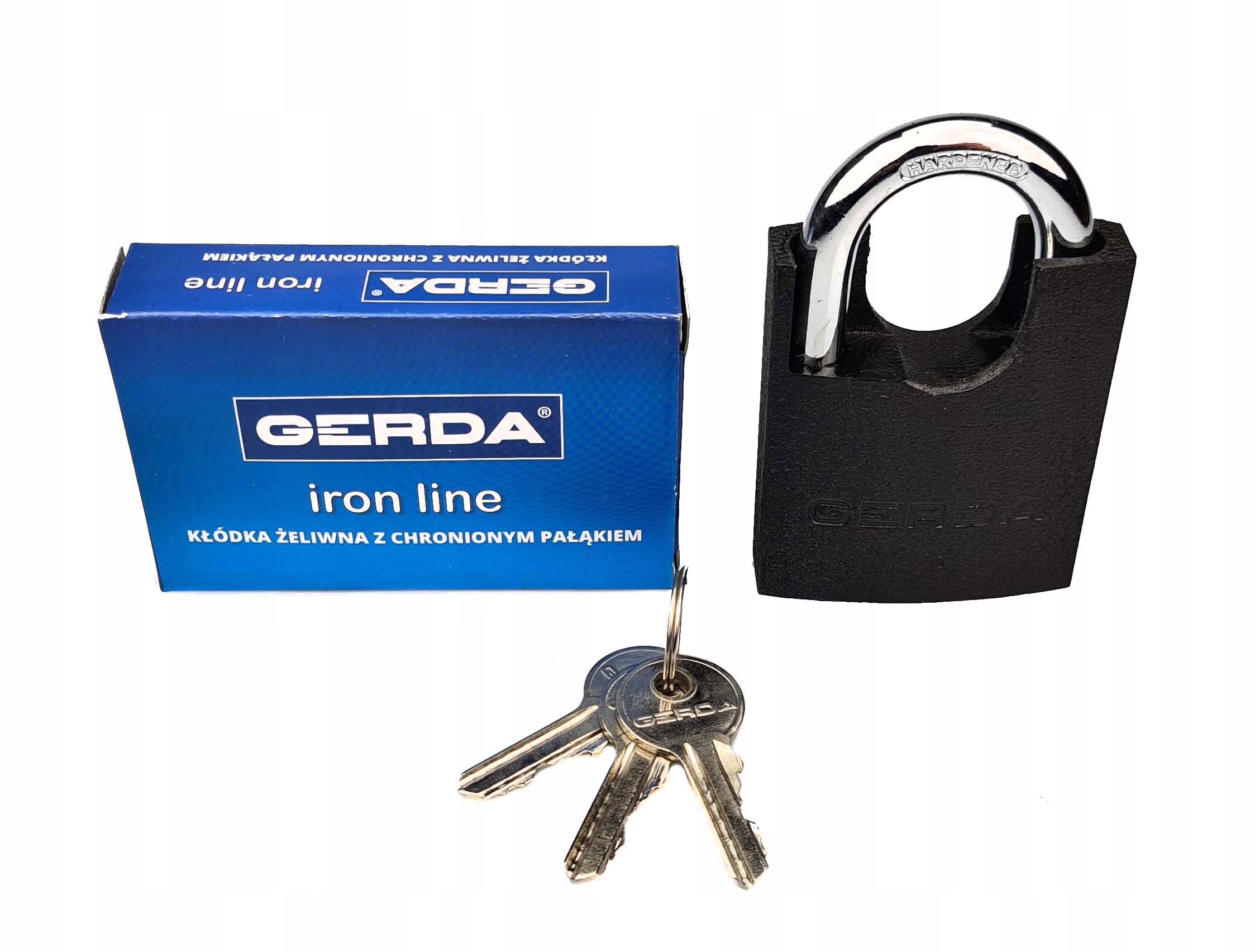 

Kłódka Żeliwna Gerda Chroniony Pałąk Kzzc S60