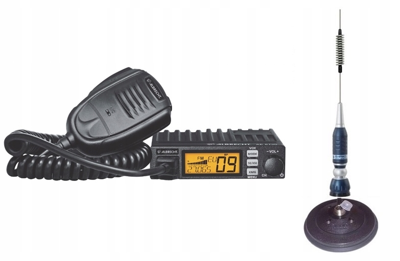 RADIO CB ALBRECHT 6120 VOX ANTENA SIRIO TURBO 800