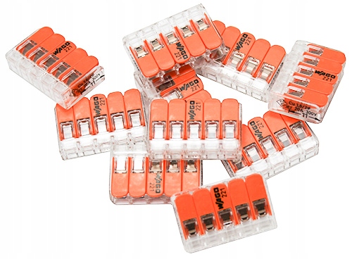 

Wago 221-415 Szybkozłączka 5x0,14-4 Złączka 10 Szt