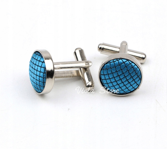 Spinki do mankietów / koszuli turkus morski