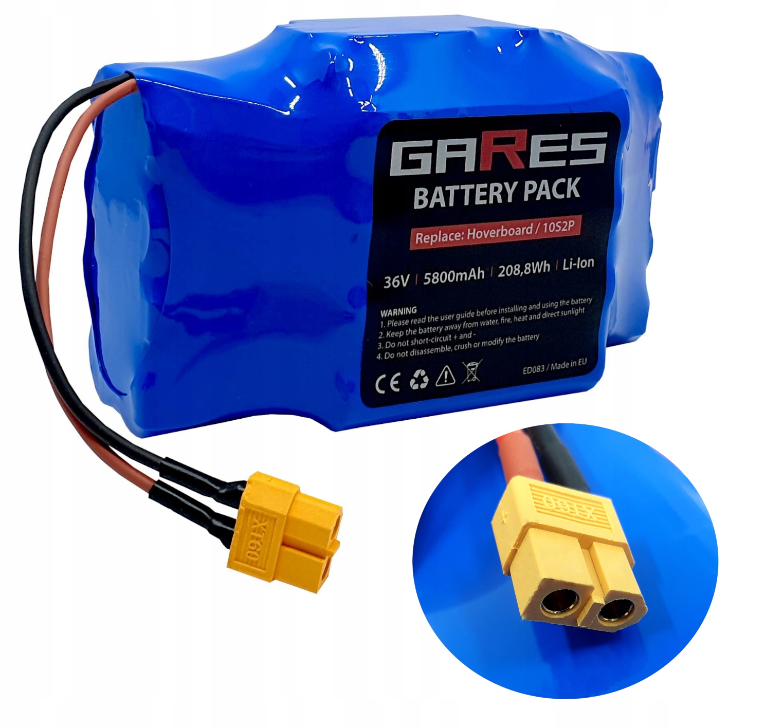 Bateria Akumulator do Hoverboard 10S2P 5.8Ah 36V