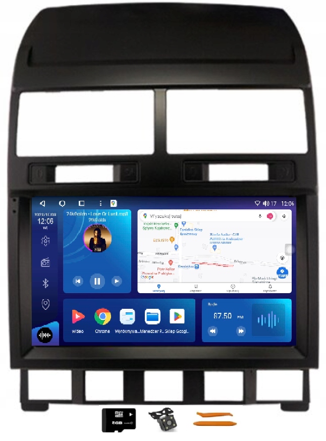 Radio Android Nawigacja Qled Carplay Lte Gps Dsp 128GB Vw Touareg 1 02-10