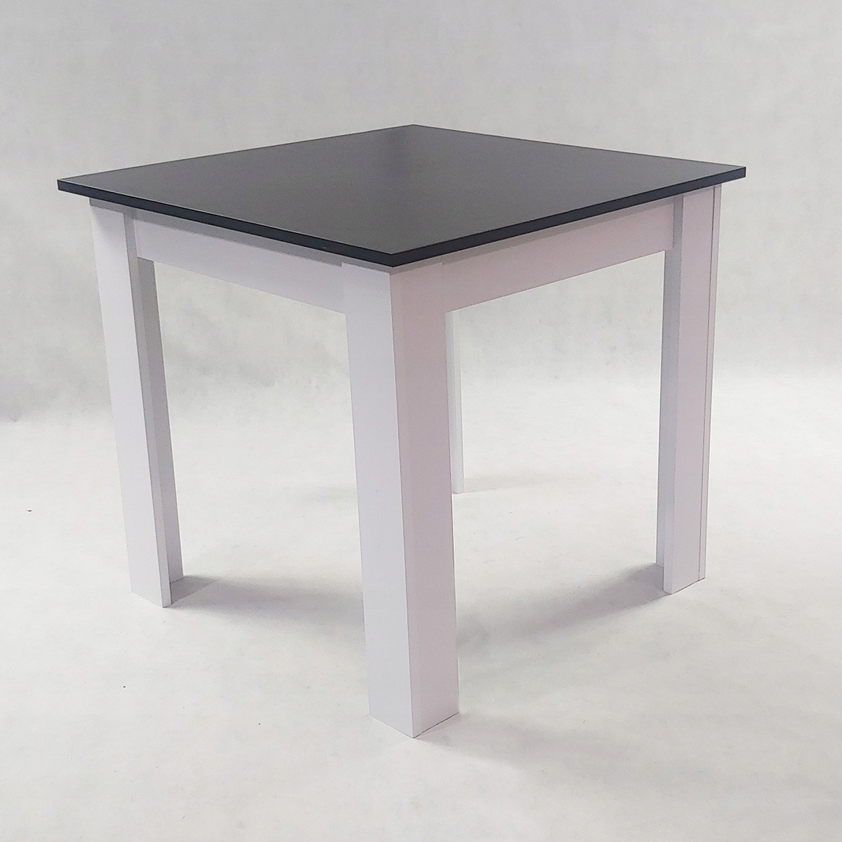 Zestaw stół Modern 80 BW 4 czarne krzesła Nicea Marka BM Design