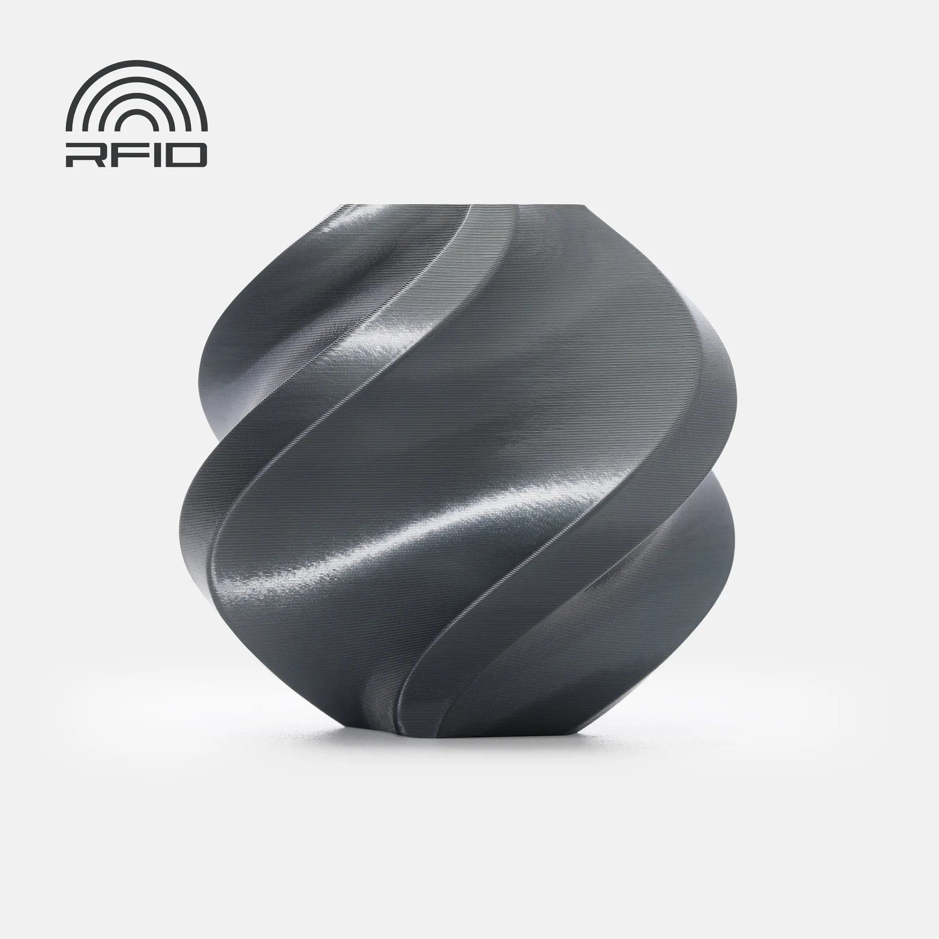Filament Bambu Lab PLA Silk+ 1,75mm 1kg - z wielorazową szpulą - Titan Gray